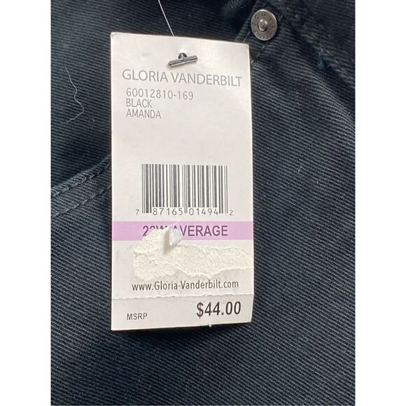 Gloria Vanderbilt 22W Average Amanda Essential Stretch Black Jeans - Picture 5 of 12